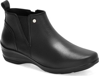 Andrea Womens Leather Versatile Booties In Black