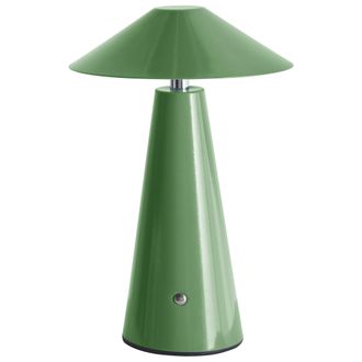 Beliani Beliani - L&aacute;mpara De Mesa Moderna Minimalista De Hierro Luz Led Para Interior Inal&aacute;mbrica Seta Verde Apayao