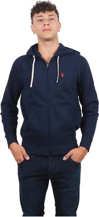 Ralph Lauren Sweatshirts Hoodies - Heren - Vesten met rits - Blauw - S - Hoodies & sweatvesten