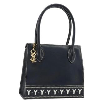 Saint Laurent Pre-owned Handbags, female, Blue, Size: ONE SIZE Pre-owned Vintage Hand Bag