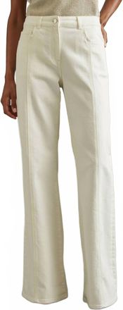 Reiss Juniper Flared Jeans In Ecru