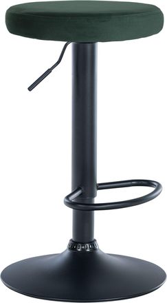 Clp Clp - Taburete De Bar Ponte Tapizado En Terciopelo Verde Negro