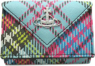 Vivienne Westwood Light Blue Pink Yellow Pvc Wallet (Bi-Fold) (Pre-Owned)