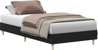 vidaXL Estructura De Cama Roble Negro 80 X 200 Cm Madera De Ingenier&iacute;a Vidaxl