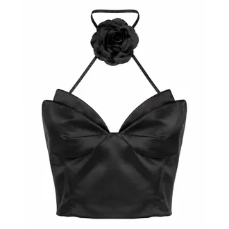 Philipp Plein Dames, Tops, Zwart, Maat: XL Satijn