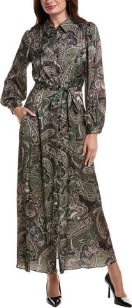 Julia Jordan Printed Satin Maxi Dress