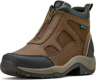 Ariat Womens Terrain Zip Waterproof Boot In Palm Brown