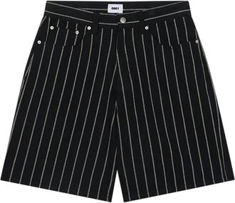 Obey Stripe Baggy Denim Short