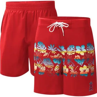 G-III Sports by Carl Banks Mens G-III Sports by Carl Banks Red Los Angeles Angels Breeze Volley Swim Shorts at Nordstrom, Size Xx-Large