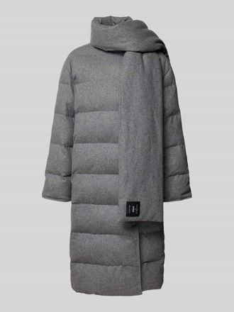 HUGO BOSS Regular Fit Steppmantel mit Wende-Option Modell PASHIZA in Hellgrau Melange, Größe 34