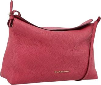 Burberry Pre-owned Vintage Schoudertas - Dames - Vintage Schoudertas - Roze - ONE Size - Leer - Vintage