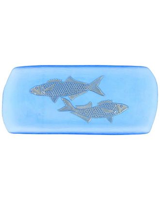 Vietri Vietri Isola Glass Medium Fish Rectangular Tray With $9 Credit