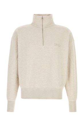 Prada Melange Sand Cotton Sweatshirt
