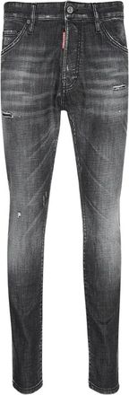 Dsquared2 Heren, Jeans, Zwart, Maat: XL Leer