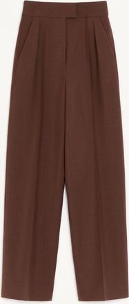 Valentino Pantaloni In British Mohair Donna MARRONE 36
