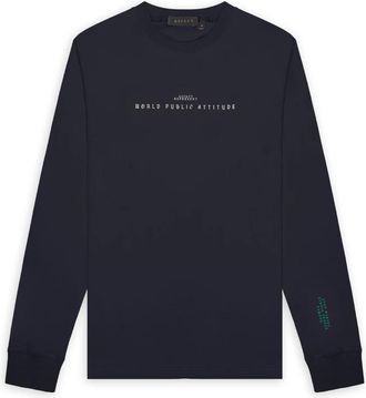 Aspact Spectrum LS Tee - Heren - Tops - Blauw - Maat: XL