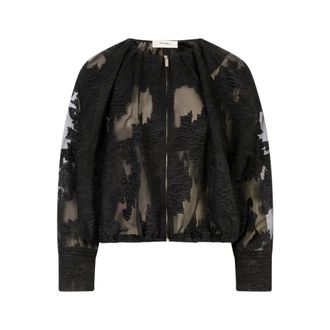 Meimeij Bomber Jackets, female, Black, Size: XS Fil Coup&eacute; Jacket
