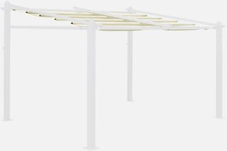 Alice's Garden Alices Garden - Techo De Repuesto Para P&eacute;rgola 3x4m, Cubierta De P&eacute;rgola Murum, Crudo