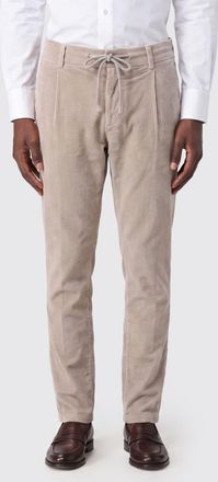 Eleventy Pantaloni slim fit in velluto a coste con coulisse in vita e pinces