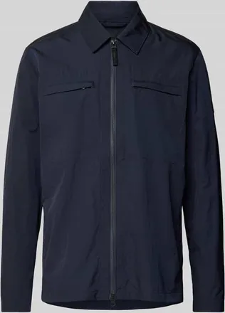 AlphaTauri Jacke mit Zweiwege-Rei&szlig;verschluss Modell OLUM in Marine, Gr&ouml;&szlig;e XXL