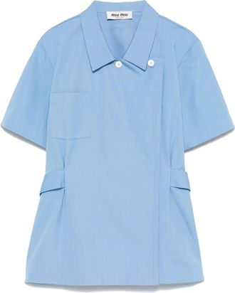 Miu Miu Camicia in tela - Blu