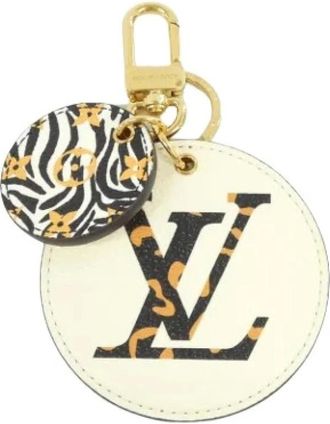 Louis Vuitton Pre-owned Accessories, female, White, Size: ONE SIZE Pre-owned Fabric Key-holder