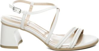 Nero Giardini Schoenen, Dames, Wit, 40 EU, Leer, Pandora High Heel Sandaal