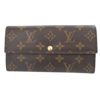 Louis Vuitton Pre-owned Wallets, female, Brown, Size: ONE SIZE Pre-owned Vintage Long wallet (bi-fold)