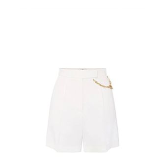 Elisabetta Franchi Short avorio - Dames - Korte broeken - Wit - Maat: L