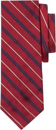 Brooks Brothers Regimental Zijden Stropdas - Heren - Stropdassen - Rood - ONE Size - Accessoires