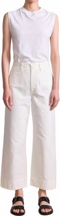 Apiece Apart Classic Merida Pant In Cream