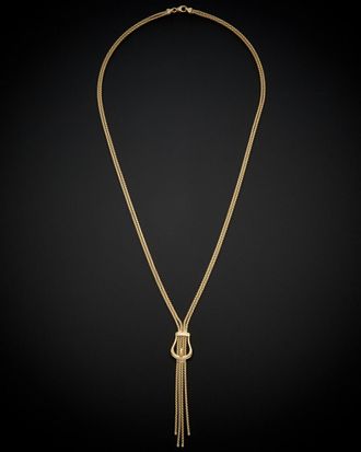 Italian Gold, Inc 18K Italian Gold Buckle Lariat Necklace