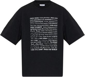 VETEMENTS Heren, Tops, Zwart, Maat: XS Katoen