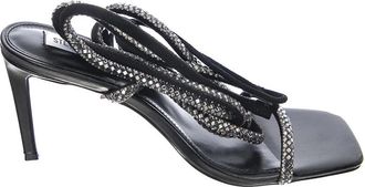 Steve Madden Enchanter Sandalen - Dames - Sandalen met hakken - Zwart - 37 EU - Leer - Schoenen