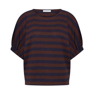 By-Bar Amsterdam Dames, Blouses & Shirts, Bruin, Maat: M Katoen
