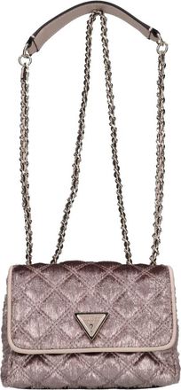 Guess Giully Mini Flap Bag - Dames - Schoudertassen - Roze - ONE Size - Leer - Tassen