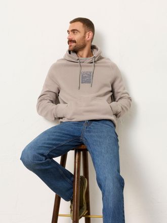 Fat Face FatFace Brooke Light Grey Overhead Graphic Hoodie