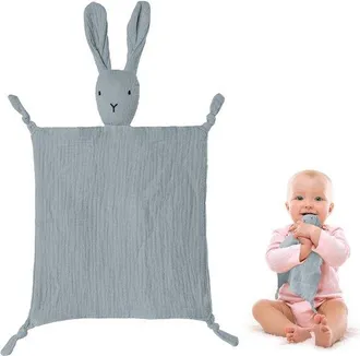 OEM Allecto, Pa&ntilde;o De Peluche Con Forma De Conejo, Regalo Para Beb&eacute;, Seguro Y Suave, Gris, Calmante Para Beb&eacute;s, Apto Desde El Nacimiento