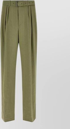 Dries Van Noten preaches tailored trousers belt loops pleats