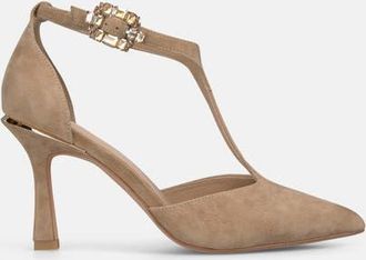 Alma En Pena Pumps with Rhinestone Buckle in Sand at Nordstrom, Size 39