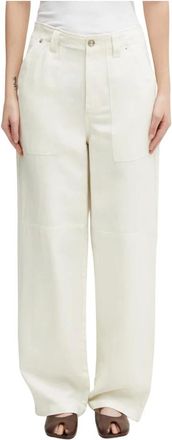 Wales Bonner Wales Bonner - Hymn Trouser - Dames - Jeans - Beige - Maat: XS Katoen