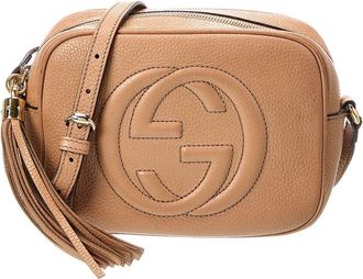 Gucci Camelia Pebbled Calfskin Leather Small Soho Disco Bag (Authentic Pre-Loved)