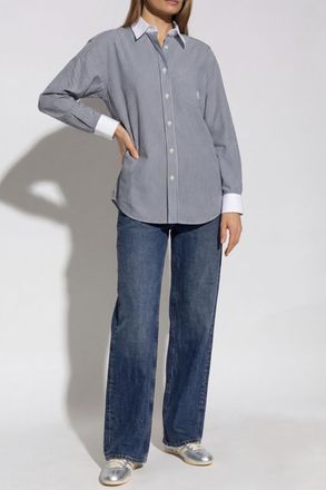 Sporty & Rich Oversize Shirt, Womens, Grey