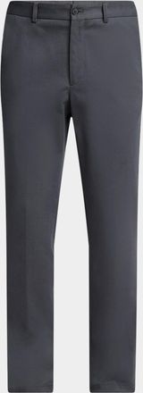 Giorgio Armani Mens Cotton and Cashmere Slim Flat-Front Trousers