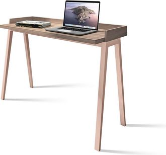 HERDASA Escritorio Berl&iacute;n, Herdasa. Nogal Maquillaje