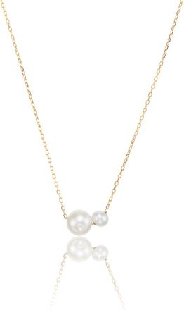 Lily & Roo Gold Large and Small Pearl Necklace