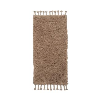 Ferm Living Amass Hochflor L&auml;ufer, 70 x 140 cm, white pepper