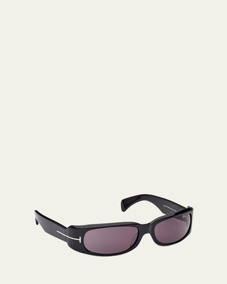 Tom Ford Mens Corey Square Acetate Sunglasses