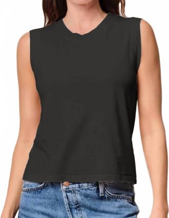 Stateside Cloud Jersey Muscle Tank In Black