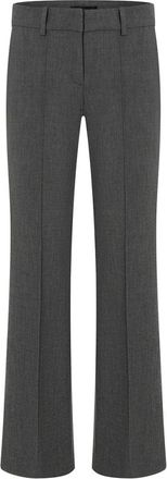 Cambio Cambio, Wide Trousers, female, Gray, Size: 2XS Wide Woolen Structure Pants